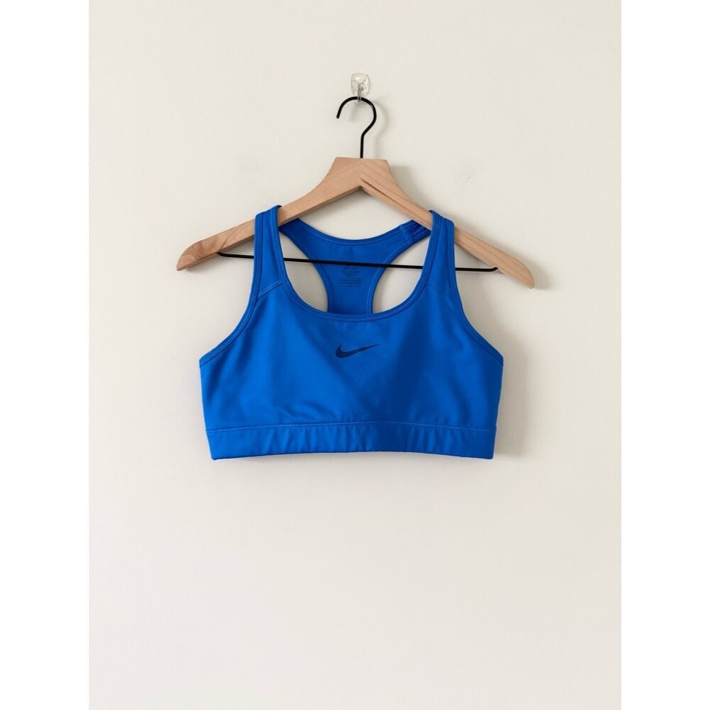 Nike Dri-Fit Bright Blue Sports Bra Light Support Racerback Size L